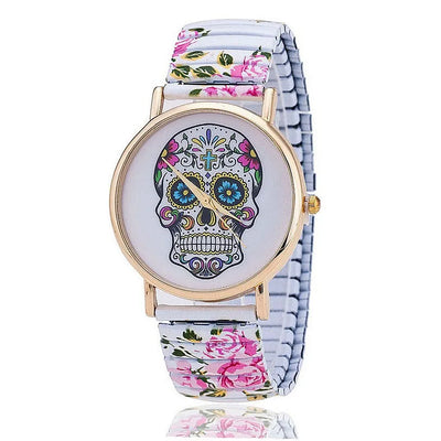 Reloj con Estampado de Calavera Colorida - Image 12