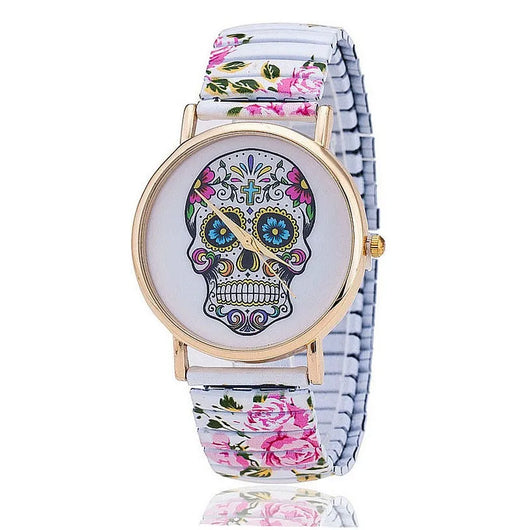 Reloj con Estampado de Calavera Colorida - Image 12