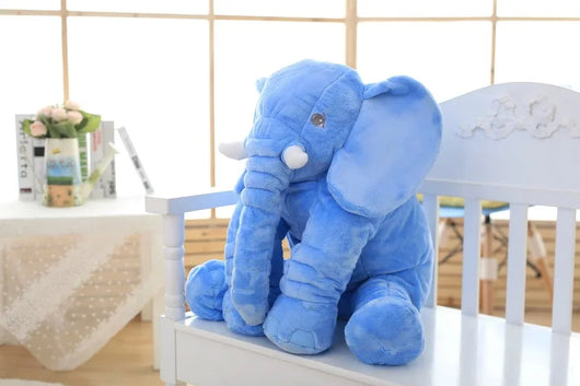 Pink 60cm and yellow 40cm elephant plush dolls, soft comfort pillows for babies and kids. - Image 91