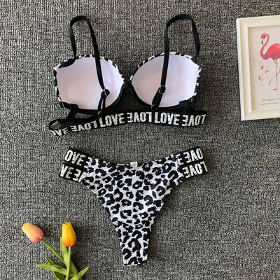 Bikini Estampado Leopardo Blanco - Image 15