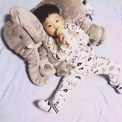 Pink 60cm and yellow 40cm elephant plush dolls, soft comfort pillows for babies and kids. - Image 75