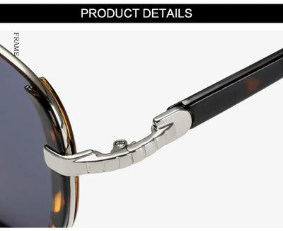 Women's large frame fashionable sunglasses with gradient gray lenses, silver-tone metal frames, and white arms. - Image 22