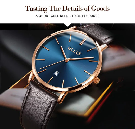 Reloj de Lujo para Hombre con Correa de Cuero, Resistente al Agua - Image 18