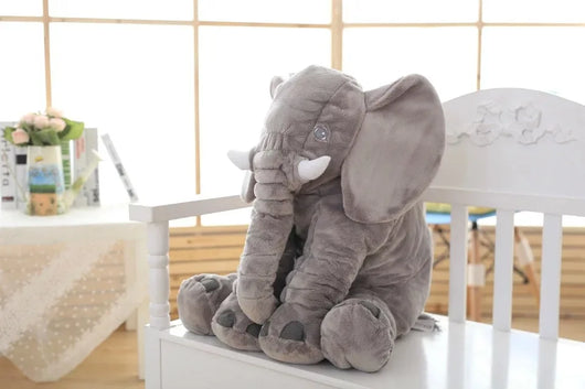 Pink 60cm and yellow 40cm elephant plush dolls, soft comfort pillows for babies and kids. - Image 99
