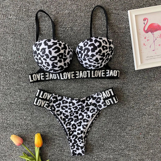 Bikini Estampado Leopardo Blanco - Image 12