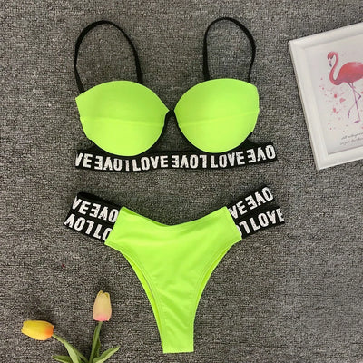 Bikini Estampado Leopardo Blanco - Image 36