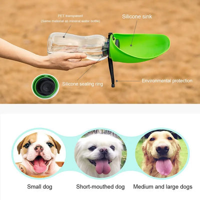 Botella Dispensadora de Agua Portátil para Perros con Cuenco Integrado - Image 17