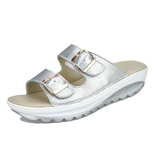Sandalias de Cuero con Suela Gruesa y Plataforma Cómoda - Image 27