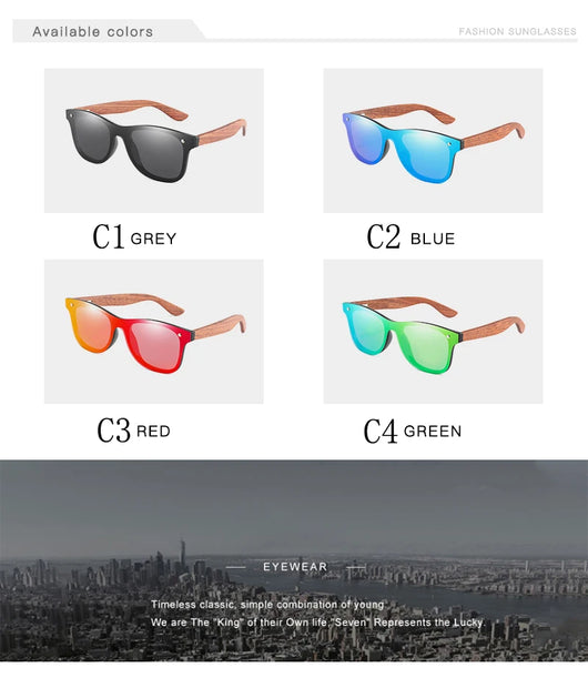 Gafas de Sol Polarizadas Arcoíris en Madera - Image 10