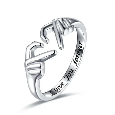 Cute Heart Hands Ring - Tekeno