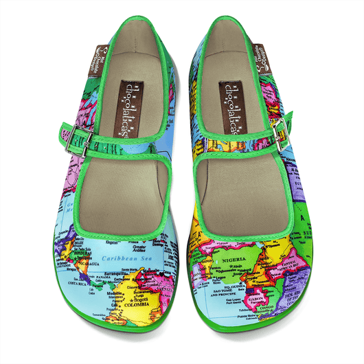 Chocolaticas® Bon Voyage Women's Mary Jane Flat 