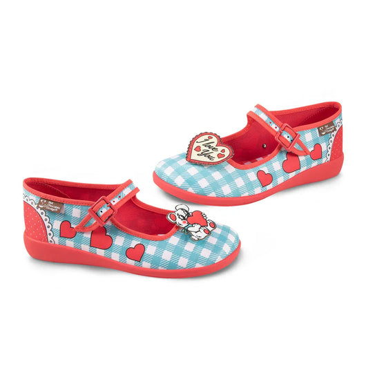 Chocolaticas® I Love You Women's Mary Jane Flat - Tekeno