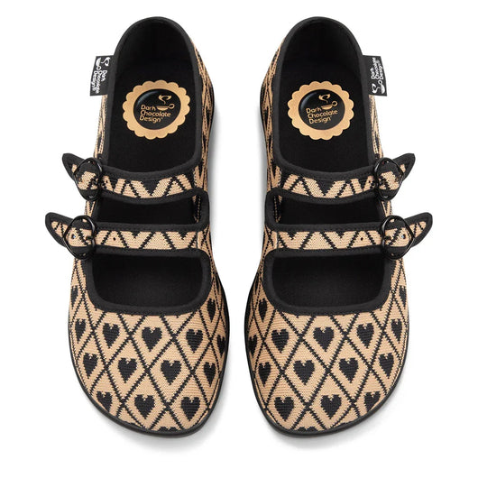 Chocolaticas® I Wove You 2 Women's Mary Jane Flat - Tekeno