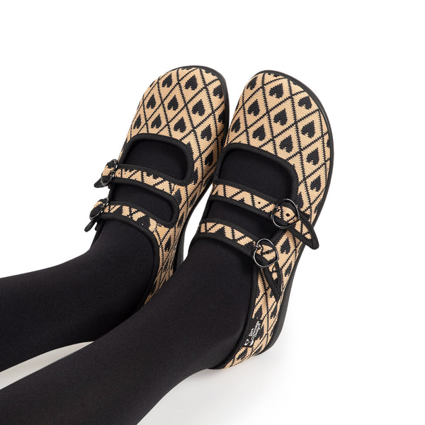 Chocolaticas® I Wove You 2 Sapatilhas Mary Jane Femininas