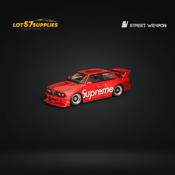 Street Weapon BMW E30 SUP Vermelho Livery 1:64
