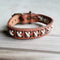 Pulseira de Couro Trançado Vintage Padrão X 005B