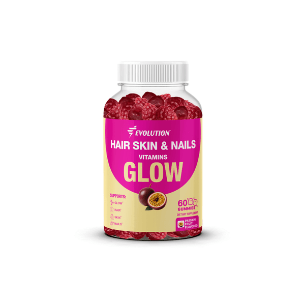 Evolution GLOW - Vitaminas para Cabelo, Pele e Unhas
