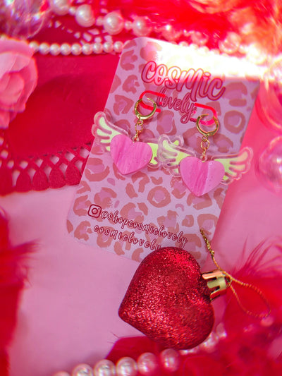 Winged Heart Earrings - Tekeno