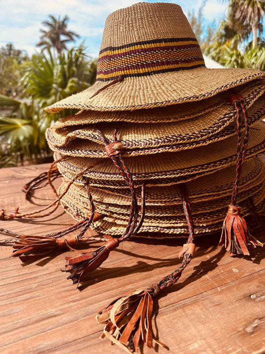 Sombrero de sol tejido