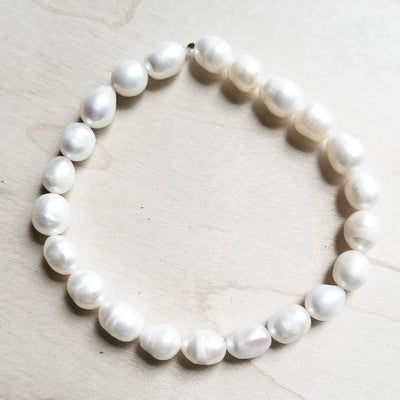 Pulseira Elástica com Pérolas de Água Doce Genuínas 800g