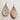 **Leather Teardrop Earrings in Hair on Hide Light Brindle 222s