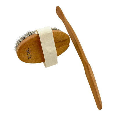 Dural Steamed Beech Wood Bath Brush With Horse Hair / Sisal Bristles - Tekeno