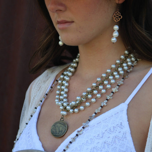 Genuine Freshwater Potato Pearl Earrings Wedding Collection 220i