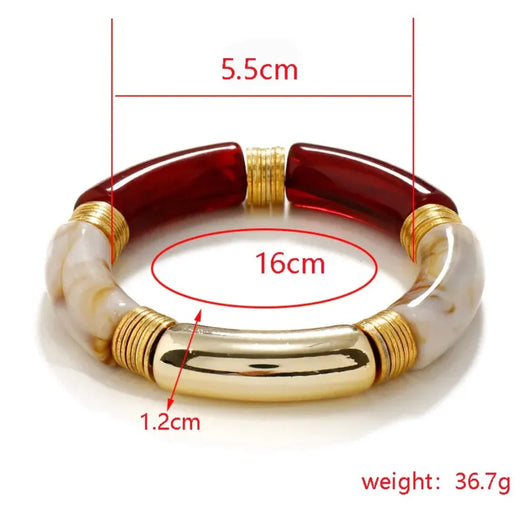 Pulseira de Acrílico Vermelho