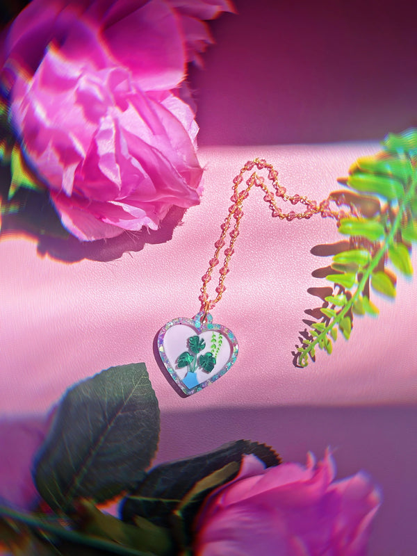 Plant Lady Heart Necklace - Tekeno