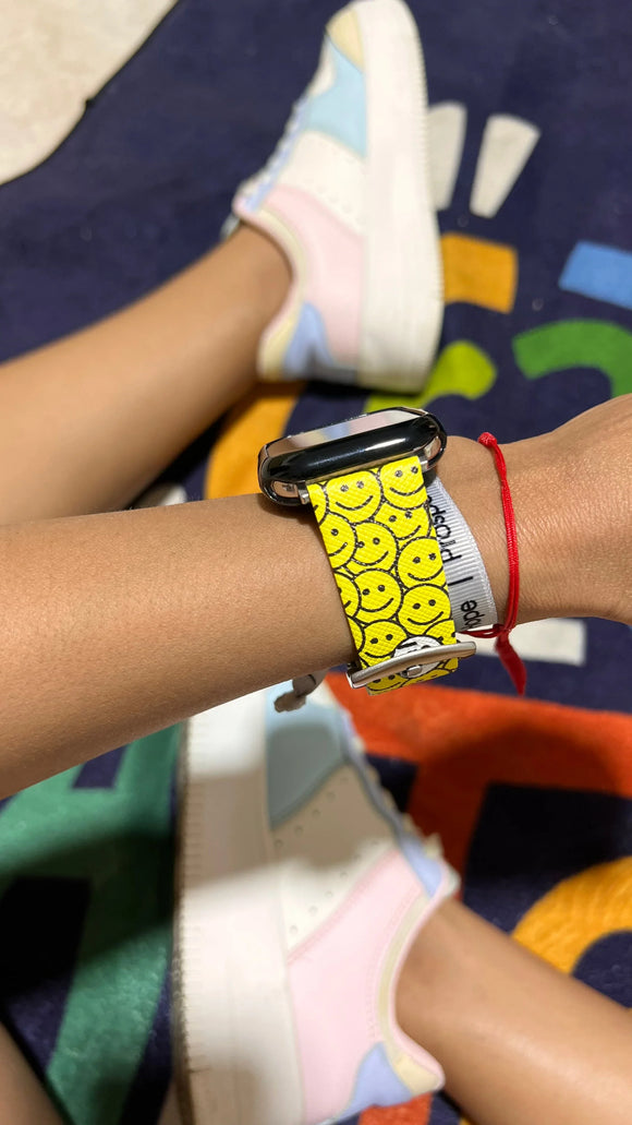 Correa Apple Watch Cara Feliz - Diseño Moderno y Colorido