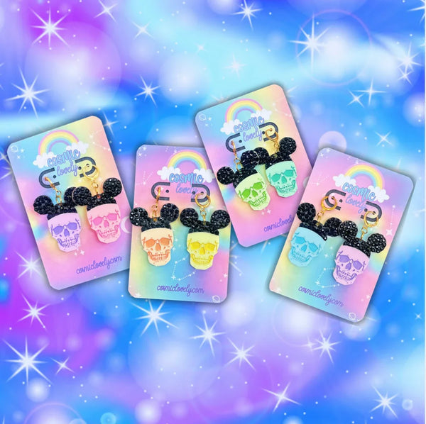 PASTEL HALLOWEEN PARKS SKULL Earrings & More - Tekeno