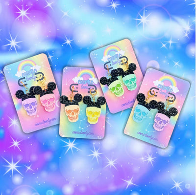 PASTEL HALLOWEEN PARKS SKULL Earrings & More - Tekeno
