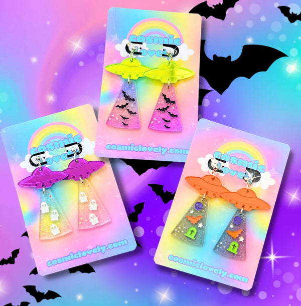 Halloween UFOs Earrings - Tekeno