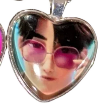 K-POP DEMON HUNTERS Heart Pendant Necklace - Character Art Collection