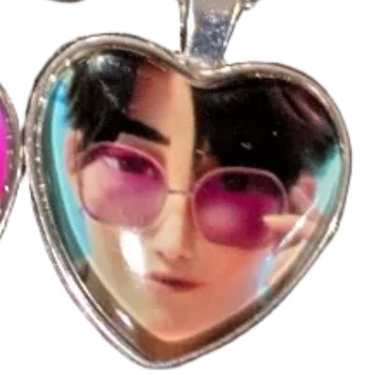 K-POP DEMON HUNTERS Heart Pendant Necklace - Character Art Collection