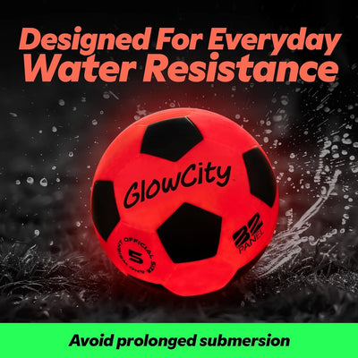 Balón de Fútbol Iluminado GlowCity con 2 Luces LED: ¡Que el Partido Nunca Termine! - Tekeno