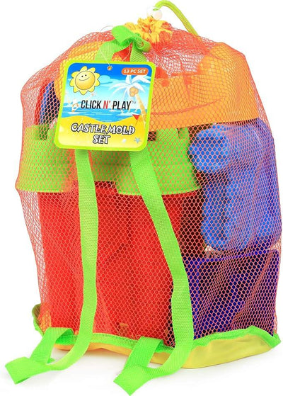 Juego de 18 Unidades de Juguetes para Playa Click N' Play: Diversión Sin Límites en la Arena - Tekeno