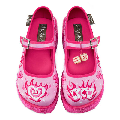 Chocolaticas® Lady Luck Women's Mary Jane Platform - Tekeno