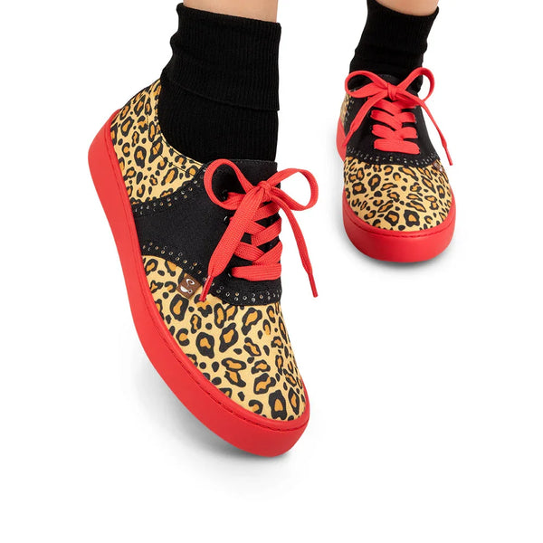 Women's Leopard Print Casual Sneakers