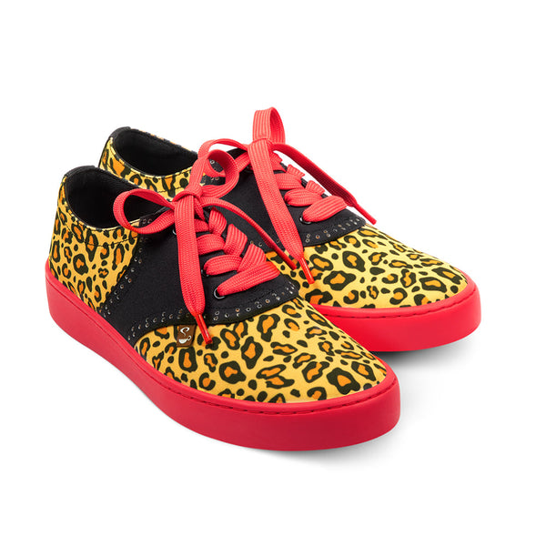 Women's Leopard Print Casual Sneakers