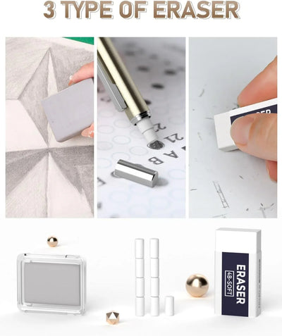 Juego de 35 Lápices Mecánicos Artísticos Nicpro: Precisión y Variedad para tus Creaciones - Tekeno