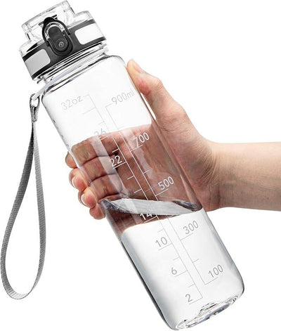 Botella de Agua Deportiva Motivacional OLDLEY: Hidratación Inteligente y Sin BPA - Tekeno