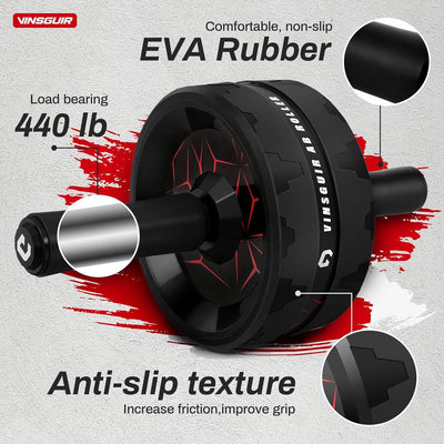 Rueda Abdominal VINSGUIR: Tu Aliado para un Core Fuerte y Entrenamiento de Cuerpo Completo - Tekeno