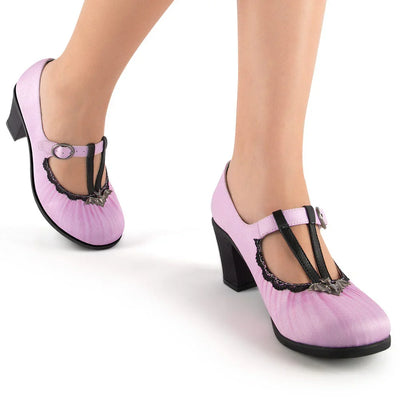 Chocolaticas® Mid Heels Lily Women's Mary Jane Pump - Tekeno