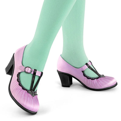 Chocolaticas® Mid Heels Lily Women's Mary Jane Pump - Tekeno