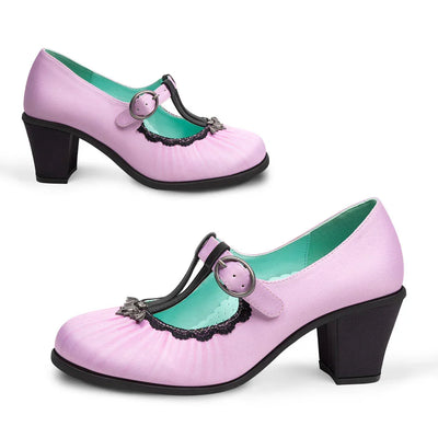 Chocolaticas® Mid Heels Lily Women's Mary Jane Pump - Tekeno