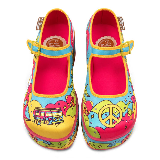Chocolaticas® Love On The Road Women's Mary Jane Platform - Tekeno