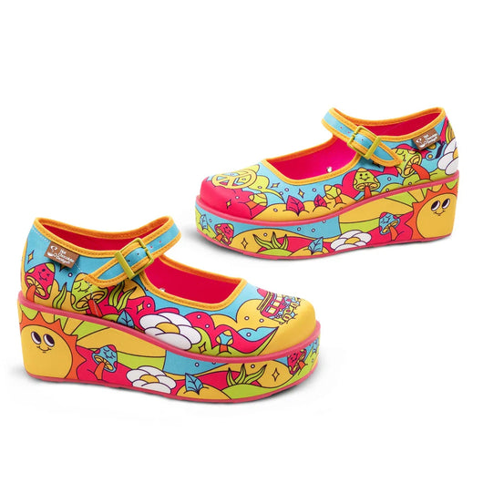 Chocolaticas® Love On The Road Women's Mary Jane Platform - Tekeno