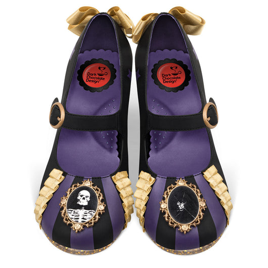 Zapatos Mary Jane Morados de Tacón Medio Magic Mirror