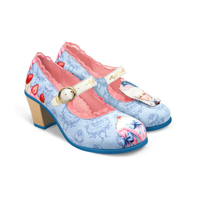 Chocolaticas® Mid Heels Marie Antoinette 3 Women's Mary Jane Pump - Tekeno